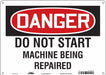 Safety Sign 10 in x 14 in Polyethylene