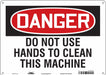 Safety Sign 10 in x 14 in Aluminum