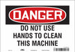 Safety Sign 7 in x 10 in Vinyl