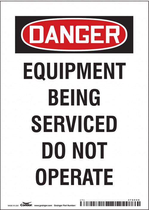 Safety Sign 7 in x 5 in Vinyl