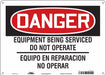 Safety Sign 10 in x 14 in Aluminum