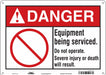 Safety Sign 10 in x 14 in Aluminum