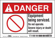 Safety Sign 3.5in x 5in Vinyl