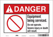 Safety Sign 7 in x 10 in Vinyl