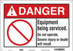 Safety Sign 10 in x 14 in Vinyl
