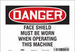 Safety Sign 7 in x 10 in Vinyl