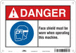 Safety Sign 7 in x 10 in Polyethylene