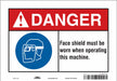 Safety Sign 7 inx10 in Vinyl