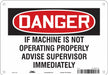 Safety Sign 7 in x 10 in Aluminum
