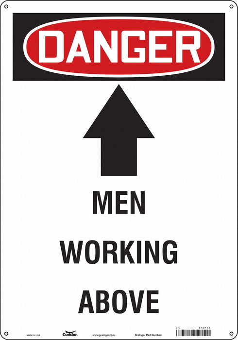 Safety Sign 20 in x 14 in Aluminum