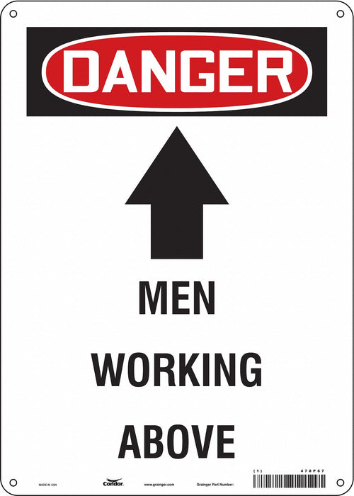Safety Sign 14 in x 10 in Polyethylene
