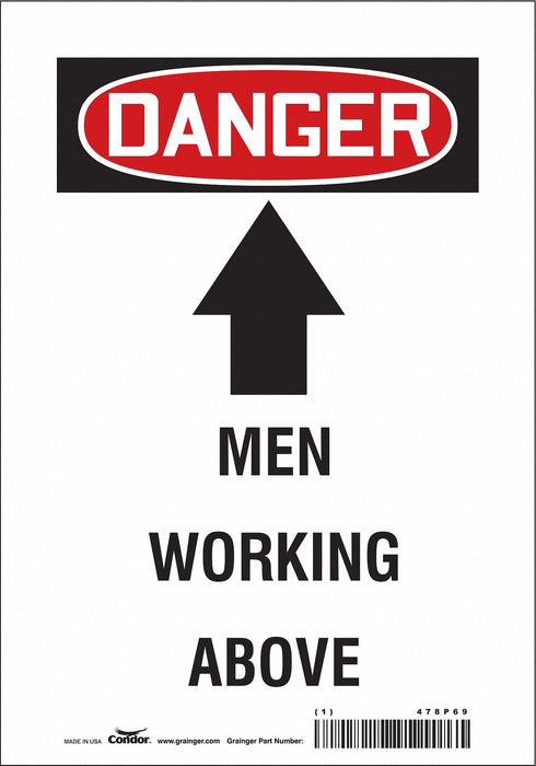 Safety Sign 10 in x 7 in Vinyl