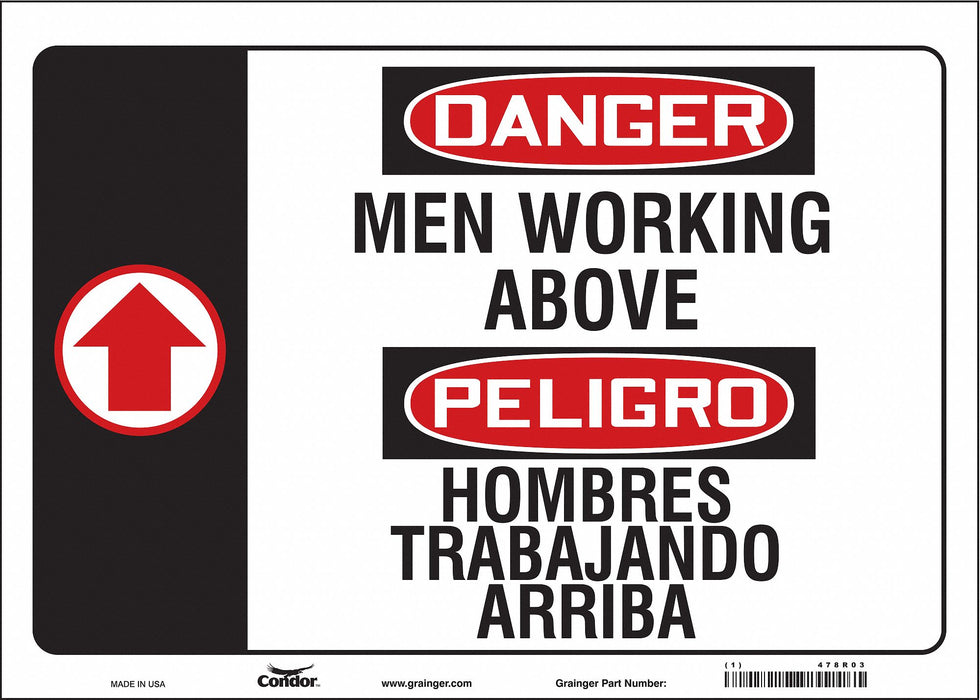 Safety Sign 10 in x 14 in Vinyl