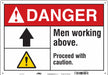 Safety Sign 14 inx20 in Polyethylene