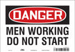 Safety Sign 7 in x 10 in Vinyl