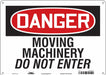 Safety Sign 10 in x 14 in Aluminum