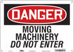 Safety Sign 10 inx14 in Polyethylene