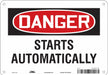 Safety Sign 7 in x 10 in Polyethylene