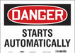 Safety Sign 10 in x 14 in Vinyl
