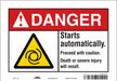 Safety Sign 7 in x 10 in Vinyl