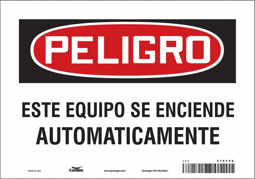 Safety Sign 7 inx10 in Vinyl