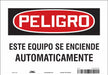 Safety Sign 7 inx10 in Vinyl