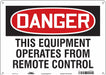 Safety Sign 10 in x 14 in Polyethylene