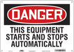 Safety Sign 10 in x 14 in Polyethylene