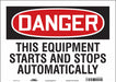 Safety Sign 10 in x 14 in Vinyl