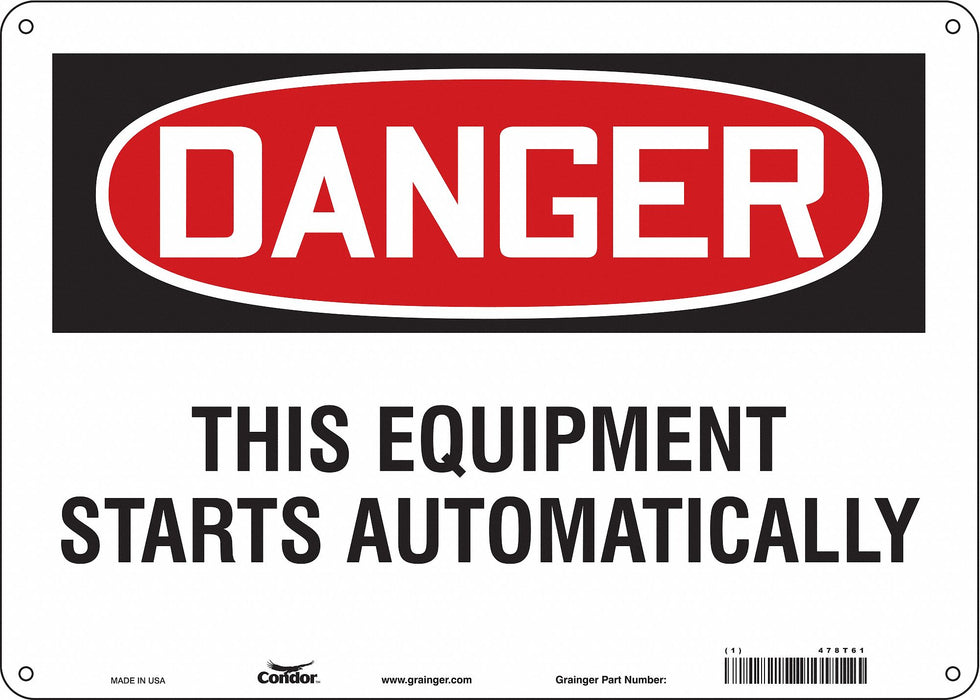 J6944 Safety Sign 10 inx14 in Aluminum