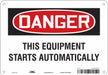 J6944 Safety Sign 7 inx10 in Polyethylene