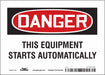 J6944 Safety Sign 5 inx7 in Vinyl