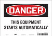 J6944 Safety Sign 7 inx10 in Vinyl
