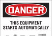 J6944 Safety Sign 10 inx14 in Vinyl