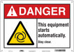 Safety Sign 10 in x 14 in Polyethylene