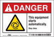 Safety Sign 3 1/2 inx5 in Vinyl
