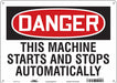 Safety Sign 10 inx14 in Polyethylene