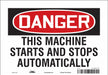 Safety Sign 7 in x 10 in Vinyl