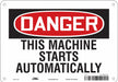 Safety Sign 7 in x 10 in Aluminum