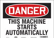 Safety Sign 10 in x 14 in Vinyl