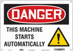 Safety Sign 10 in x 14 in Aluminum