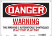 Safety Sign 10 in x 14 in Aluminum