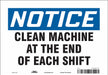 Safety Sign 7 in x 10 in Vinyl