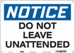 Safety Sign 10 in x 14 in Polyethylene