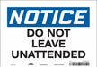 Safety Sign 7 in x 10 in Vinyl