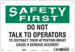 Safety Sign 7 in x 10 in Aluminum