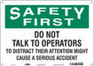 Safety Sign 10 inx14 in Polyethylene