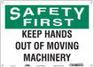 Safety Sign 10 in x 14 in Aluminum