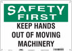 Safety Sign 10 inx14 in Polyethylene