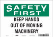 Safety Sign 7 inx10 in Vinyl